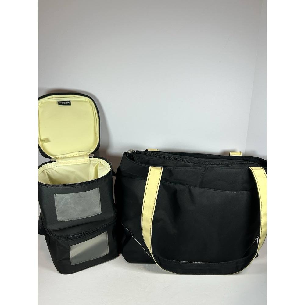 Medela Breast pump Multipocket Shoulder Bag W/ 2 Milk Storage Totes Bags Only